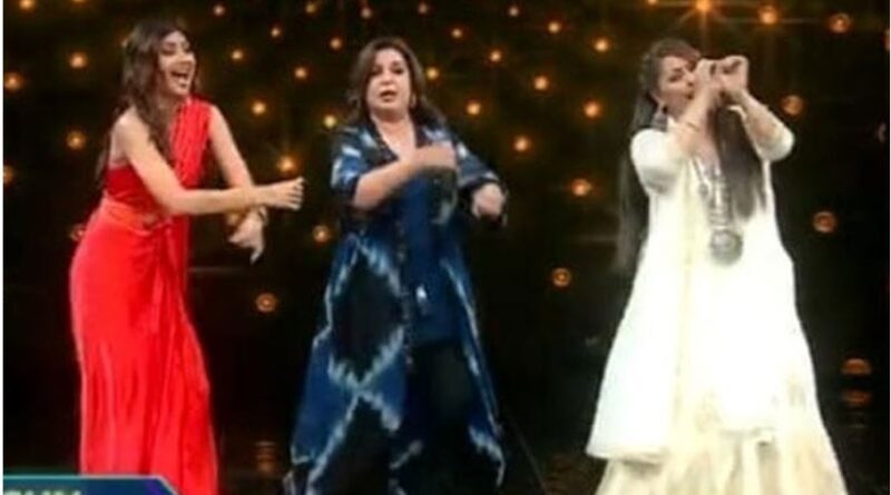 Shilpa Shetty rocked the stage with Farah Khan and Geeta Kapoor, danced on 'Desi Girl' song